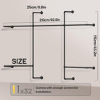 Industrial Pipe Clothing Rack