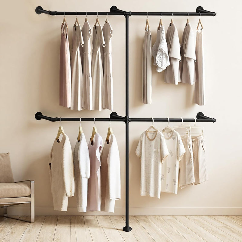 Industrial Pipe Clothing Rack