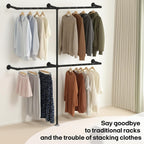 Industrial Pipe Clothing Rack