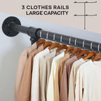 Industrial Pipe Clothing Rack