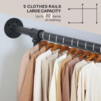 Industrial Pipe Clothing Rack