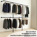 Industrial Pipe Clothing Rack