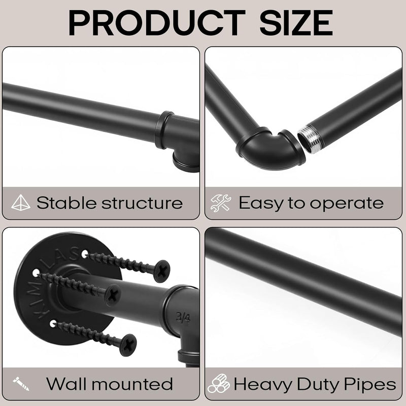 Industrial Pipe Clothing Rack