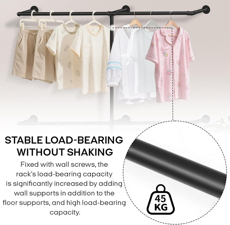 Industrial Pipe Clothing Rack