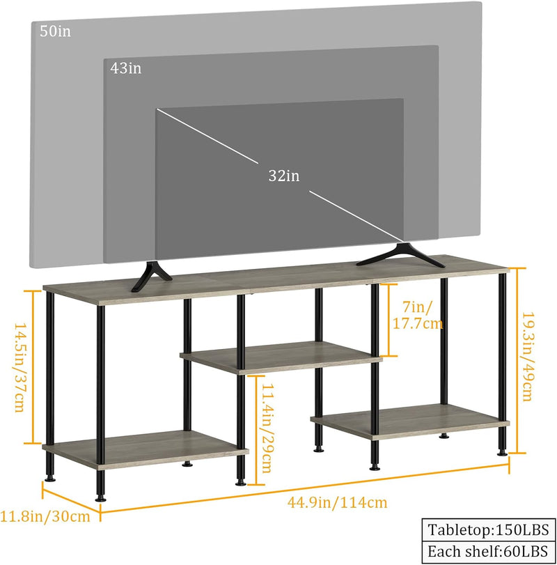 Industrial Shelf TV Furniture Piece Table