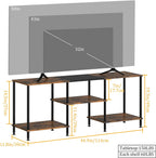 Industrial Shelf TV Furniture Piece 114 X 30