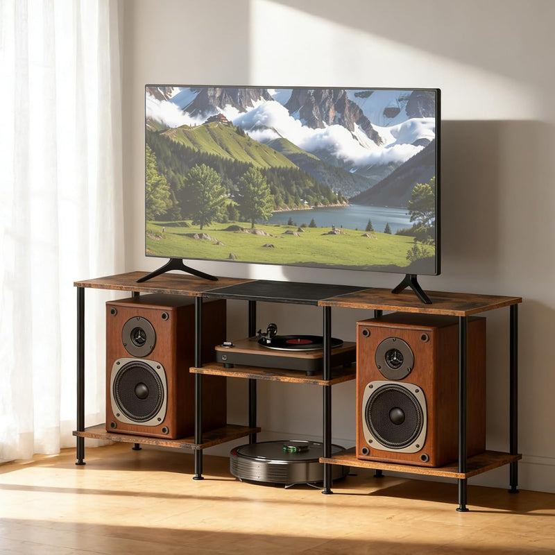 Industrial Shelf TV Furniture Piece Table