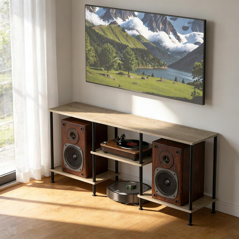 Industrial Shelf TV Furniture Piece Table