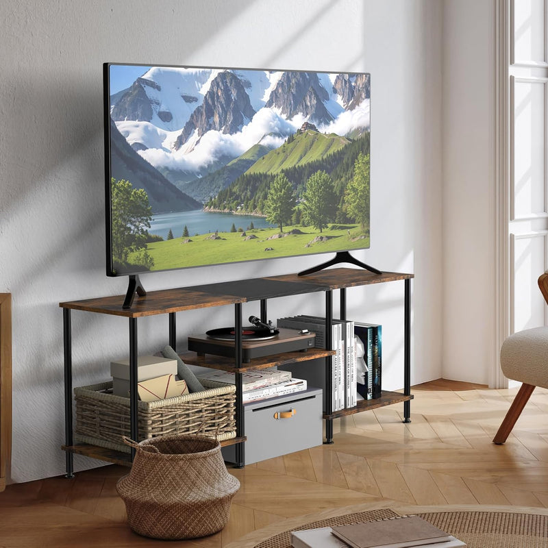 Industrial Shelf TV Furniture Piece Table