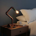 Industrial Steampunk Pipe Table Lamp Vintage Retro Desk