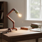 Industrial Steampunk Pipe Table Lamp Vintage Retro Desk