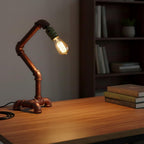 Industrial Steampunk Pipe Table Lamp Vintage Retro Desk