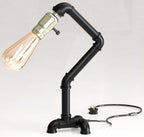 Industrial Steampunk Pipe Table Lamp Vintage Retro Desk