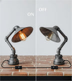Industrial Steampunk Pipe Table Lamp Vintage Retro Desk