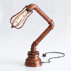 Industrial Steampunk Pipe Table Lamp Vintage Retro Desk
