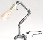 Industrial Steampunk Pipe Table Lamp Vintage Retro Desk