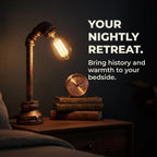 Industrial Steampunk Pipe Table Lamp Vintage Retro Desk