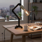 Industrial Steampunk Pipe Table Lamp Vintage Retro Desk