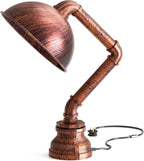Industrial Steampunk Pipe Table Lamp Vintage Retro Desk