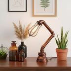 Industrial Steampunk Pipe Table Lamp Vintage Retro Desk