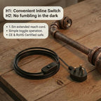 Industrial Steampunk Pipe Table Lamp Vintage Retro Desk