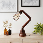 Industrial Steampunk Pipe Table Lamp Vintage Retro Desk
