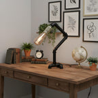 Industrial Steampunk Pipe Table Lamp Vintage Retro Desk