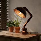Industrial Steampunk Pipe Table Lamp Vintage Retro Desk