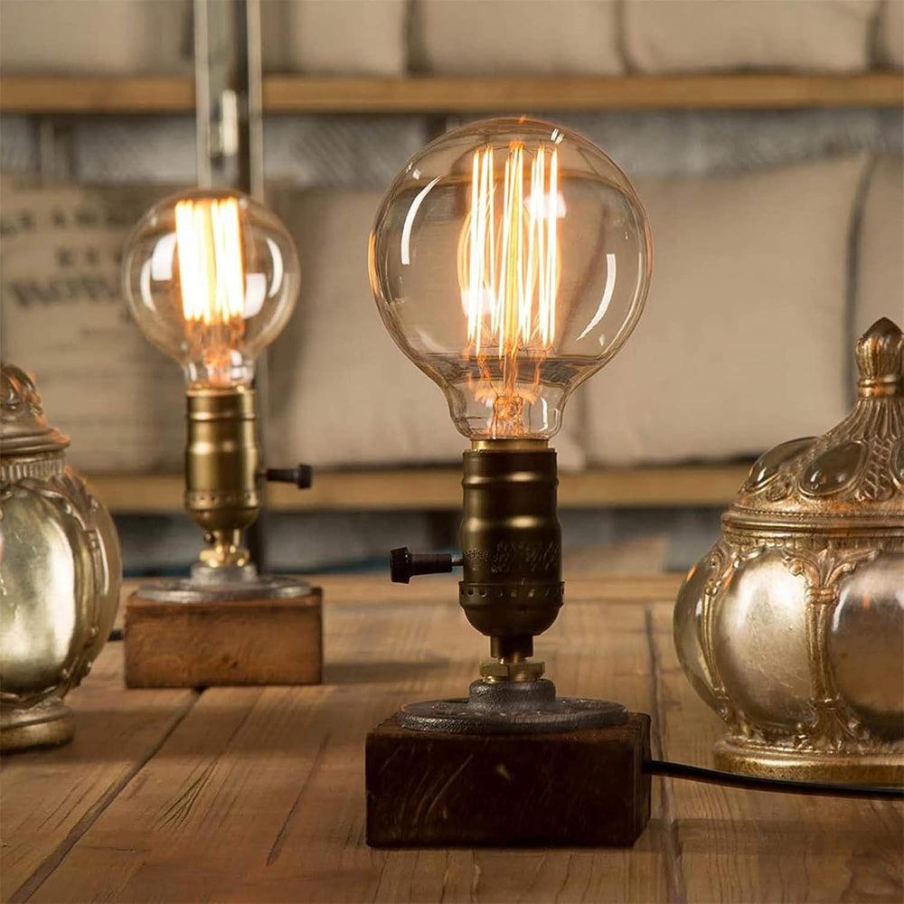 Industrial Table Lamp Dimmable Steampunk Desk Vintage Bedside