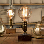 Industrial Table Lamp Dimmable Steampunk Desk Vintage Bedside