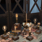 Industrial Table Lamp Dimmable Steampunk Desk Vintage Bedside