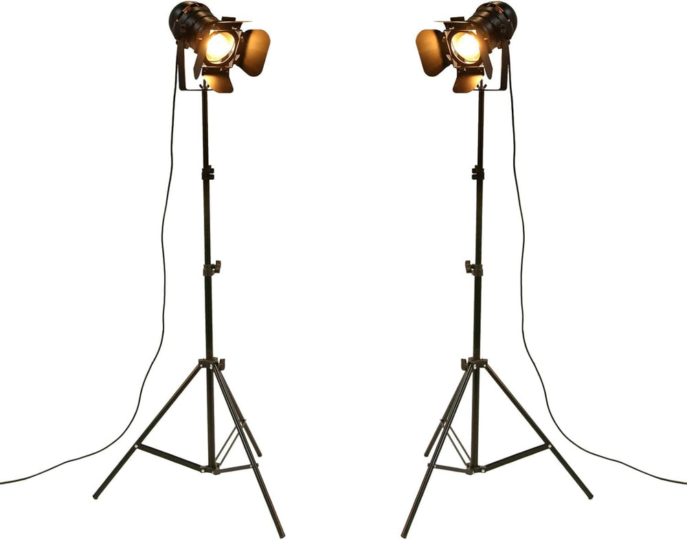 Industrial Tripod Floor Lamp Stand Lights 5m Cable