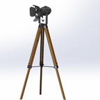 Industrial Tripod Floor Lamp Stand Lights 5m Cable