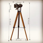 Industrial Tripod Floor Lamp Stand Lights 5m Cable