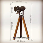 Industrial Tripod Floor Lamp Stand Lights 5m Cable