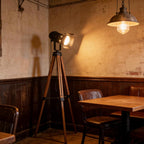 Industrial Tripod Floor Lamp Stand Lights 5m Cable