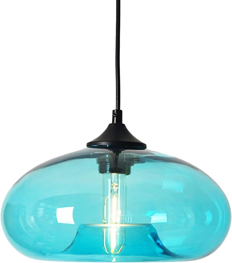 Industrial Vintage Colourful Glass Pendant Light Retro Loft