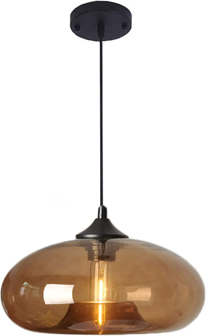 Industrial Vintage Colourful Glass Pendant Light Retro Loft