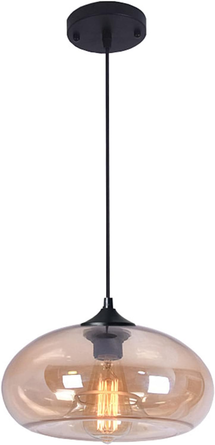 Industrial Vintage Colourful Glass Pendant Light Retro Loft