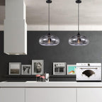 Industrial Vintage Colourful Glass Pendant Light Retro Loft