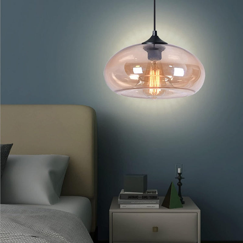 Industrial Vintage Colourful Glass Pendant Light Retro Loft