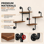 Industrial Vintage Pipe Shelf Desin Gbookshelf Diy Shelving