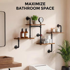 Industrial Vintage Pipe Shelf Desin Gbookshelf Diy Shelving