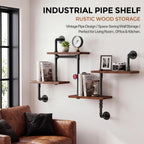Industrial Vintage Pipe Shelf Desin Gbookshelf Diy Shelving