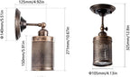 Industrial Wall Light Steampunk Metal Net Lampshade Interior (2 Pack)
