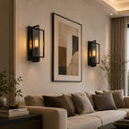 Industrial Wall Lights Sconce Lighting Metalglass (Set of 2)
