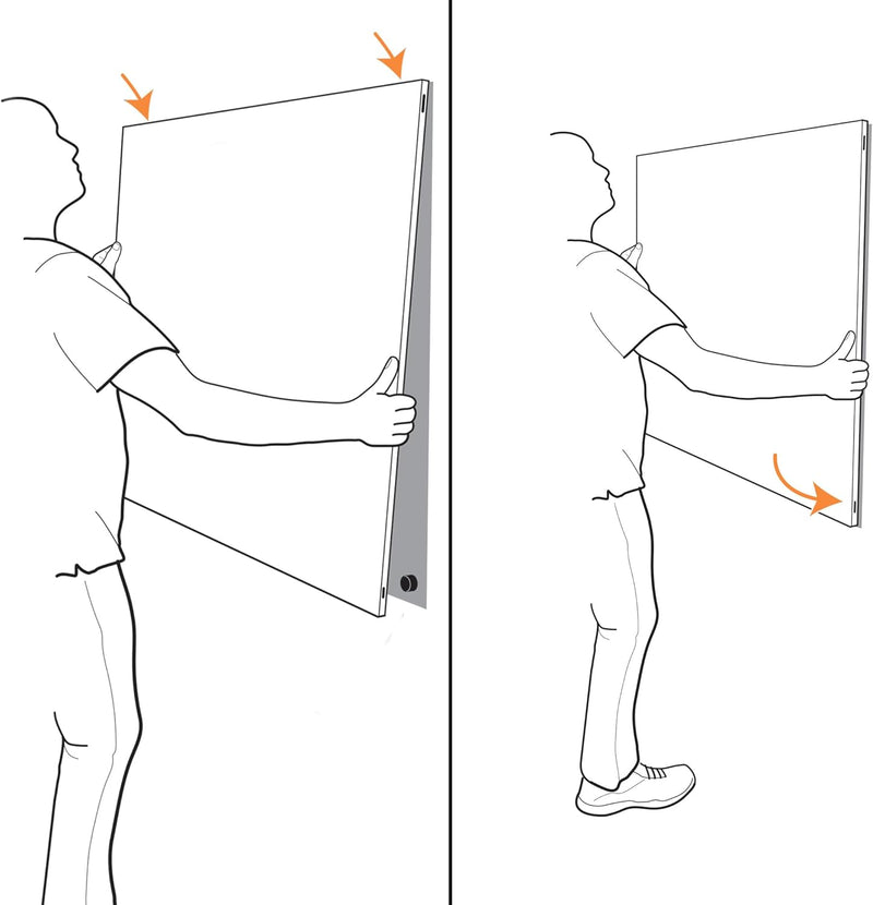 Infinity Frameless Magnetic Whiteboard 900 X 600MM