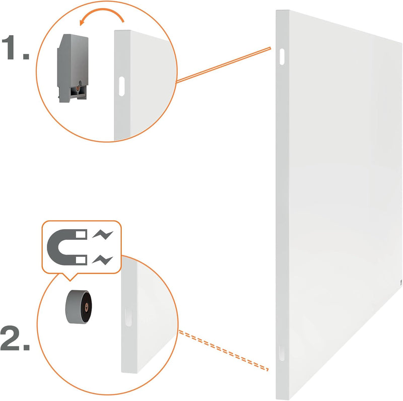 Infinity Frameless Magnetic Whiteboard 900 X 600MM