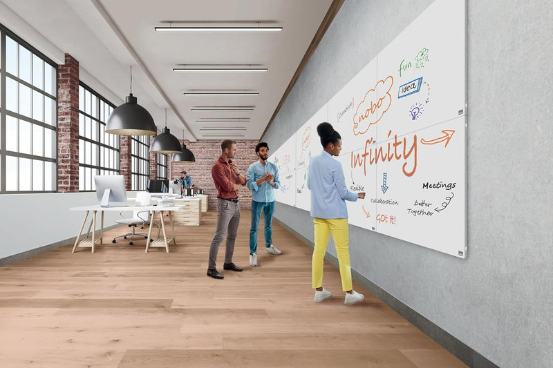 Infinity Frameless Magnetic Whiteboard 900 X 600MM