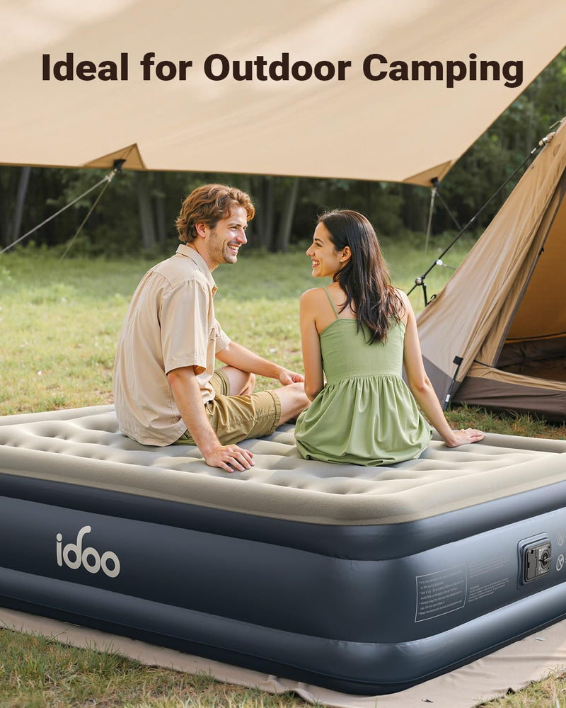 Inflatable Air Mattress Airbed with Built-In Electric Pump